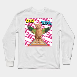 Cat Winged Old Era - Zine Culture Long Sleeve T-Shirt